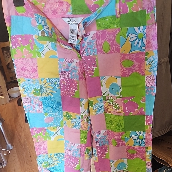 Colorful Patchwork Pants - Picture 3 of 4